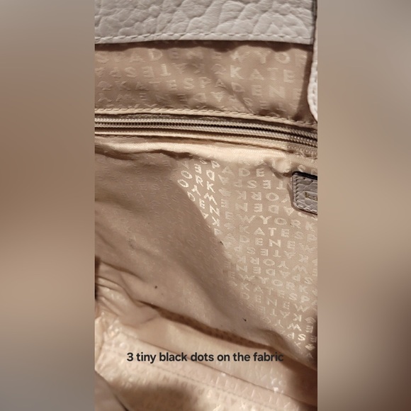 Kate Spade Perri Lane Bubbles Beige Leather Tote - Picture 7 of 7